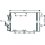 Condensatore per OPEL ASTRA H dal 2007 al 2009