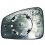 Piastra specchio retrovisore termica per RENAULT MEGANE dal 2008 al 2012 lato destro passeggero