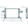 Radiatore acqua per OPEL TIGRA dal 2004 al 2009