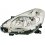 Proiettore cromato per RENAULT CLIO dal 2009 al 2012 lato sinistro guidatore