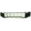 Griglia centrale paraurto inferiore grigio scuro $mod. Sport per PEUGEOT 207 dal 2009 al 2012