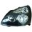 Proiettore nero per RENAULT CLIO dal 2005 al 2009 lato sinistro guidatore