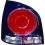 Fanale posteriore nero per VOLKSWAGEN POLO dal 2005 al 2009 lato destro passeggero