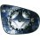 Piastra specchio retrovisore termica per VOLKSWAGEN GOLF  VI dal 2008 al 2012 lato sinistro guidatore