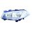 Proiettore xenon per RENAULT MEGANE dal 2002 al 2005 lato sinistro guidatore