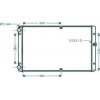 Radiatore acqua per VOLKSWAGEN TRANSPORTER T4 dal 1996 al 2003