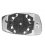 Piastra specchio retrovisore termica 11-03-08-09 per FIAT IDEA dal 2003 al 2012 lato sinistro guidatore