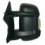 Retrovisore manuale nero braccio corto per CITROEN JUMPER dal 2006 al 2014 lato sinistro guidatore