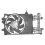 Elettroventola 1.2 8v - 1.2 16v a.c. $impianto Marelli-Denso per LANCIA YPSILON dal 2003 al 2006