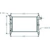 Radiatore acqua per OPEL ASTRA F dal 1991 al 1994
