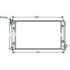 Radiatore acqua per TOYOTA COROLLA dal 2001 al 2008
