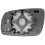 Piastra specchio retrovisore termica per SEAT IBIZA dal 1999 al 2001 lato sinistro guidatore