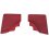Coppia pannelli posteriori 500 L rosso per FIAT 500 dal 1965 al 1975