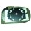 Piastra specchio retrovisore termica 09-09-05-11 per FIAT PUNTO dal 2003 al 2011 lato sinistro guidatore