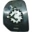 Piastra specchio retrovisore termica per PEUGEOT PARTNER/RANCH dal 2008 al 2011 lato destro passeggero