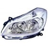 Proiettore cromato per RENAULT CLIO dal 2005 al 2009 lato sinistro guidatore