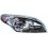 Proiettore xenon cromato per RENAULT MEGANE dal 2008 al 2012 lato destro passeggero