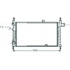 Radiatore acqua per OPEL KADETT E dal 1984 al 2000