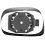 Piastra specchio retrovisore per OPEL AGILA dal 2000 al 2008 lato sinistro guidatore