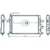 Radiatore acqua per OPEL ASTRA G dal 1998 al 2004