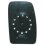 Piastra specchio retrovisore superiore per OPEL MOVANO dal 2003 al 2010 lato sinistro guidatore