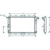 Radiatore acqua per CHEVROLET - DAEWOO NUBIRA dal 1999 al 2003