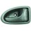 Maniglia apriporta interna posteriore nera per OPEL VIVARO dal 2001 al 2006 lato destro passeggero