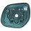 Piastra specchio retrovisore termica per MITSUBISHI OUTLANDER dal 2009 al 2012 lato destro passeggero