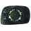 Piastra specchio retrovisore per SUZUKI WAGON R+ dal 2000 al 2008 lato destro passeggero