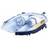 Proiettore cromato 02-07-09-09 fan. arancio per FIAT BRAVO dal 2007 al 2014 lato sinistro guidatore