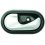 Maniglia apriporta interna argento con clip per DACIA SANDERO dal 2008 al 2012 lato sinistro guidatore
