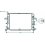 Radiatore acqua per OPEL ZAFIRA dal 2008 al 2011