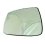 Piastra specchio retrovisore termica per JEEP GRAND CHEROKEE dal 2005 al 2010 lato sinistro guidatore
