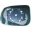 Piastra specchio retrovisore termica per VOLVO V50 dal 2007 al 2010 lato destro passeggero