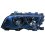 Proiettore nero per BMW 3 E46 dal 1998 al 2001 lato sinistro guidatore