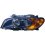 Proiettore xenon fan arancio parabola nera per BMW 3 E46 dal 2003 al 2006 lato sinistro guidatore