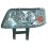 Proiettore 2 parabole per VOLKSWAGEN TRANSPORTER T5 dal 2003 al 2009 lato sinistro guidatore