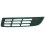 Griglia laterale paraurto per VOLKSWAGEN POLO dal 2005 al 2009 lato sinistro guidatore