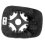 Piastra specchio retrovisore per RENAULT KANGOO dal 2003 al 2007 lato sinistro guidatore