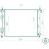 Radiatore acqua per KIA RIO dal 2011 al 2015