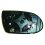 Piastra specchio retrovisore termica per MERCEDES-BENZ SLK R171 dal 2004 al 2011 lato destro passeggero