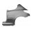 Parafango posteriore 3 porte per PEUGEOT 206 dal 2009 al 2013 lato sinistro guidatore