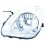 Proiettore per NISSAN PIXO dal 2009 al 2013 lato sinistro guidatore