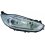 Proiettore cromato led per FORD FIESTA MK VI dal 2012 al 2017 lato sinistro guidatore