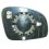 Piastra specchio retrovisore termica per SKODA FABIA dal 2007 al 2010 lato sinistro guidatore