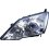 Proiettore cromato per HONDA CR-V dal 2007 al 2009 lato sinistro guidatore