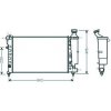 Radiatore acqua per CITROEN SAXO dal 1999 al 2004