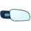 Piastra specchio retrovisore termica per VOLVO V70 dal 2000 al 2004 lato destro passeggero