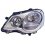 Proiettore cromato adatt. Hella per VOLKSWAGEN POLO dal 2005 al 2009 lato destro passeggero