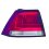 Fanale posteriore esterno rosso berlina per VOLKSWAGEN GOLF  VII dal 2012 al 2016 lato destro passeggero